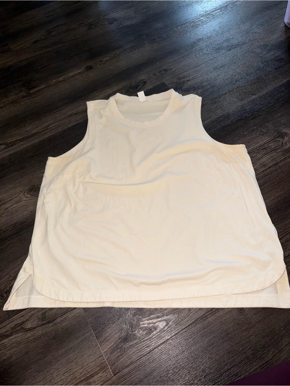Athleta Cream High-Neck Tank Top